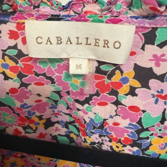 Floral Pink V-Neck Midi Dress - Picture 3 of 3